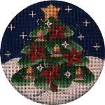 Rebecca Wood Designs Yule Tide Tree Needlepoint Canvas