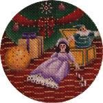 Rebecca Wood Designs Doll under the Tree Needlepoint Canvas