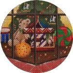 Rebecca Wood Designs Toy Store, Girl Needlepoint Canvas