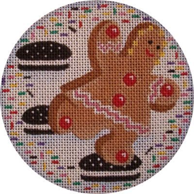 Rebecca Wood Designs Gingerbread Girl Needlepoint Canvas