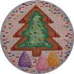 Rebecca Wood Designs Gingerbread tree Needlepoint Canvas