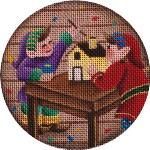 Rebecca Wood Designs Busy Elves Needlepoint Canvas