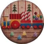 Rebecca Wood Designs Toy Train Needlepoint Canvas
