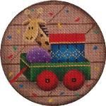 Rebecca Wood Designs Toy Wagon Needlepoint Canvas