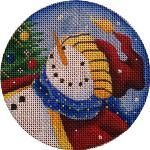 Rebecca Wood Designs Snowman magic Needlepoint Canvas