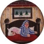 Rebecca Wood Designs Santa's Here Needlepoint Canvas