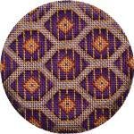 Rebecca Wood Designs Purple Victorian Ball Needlepoint Canvas