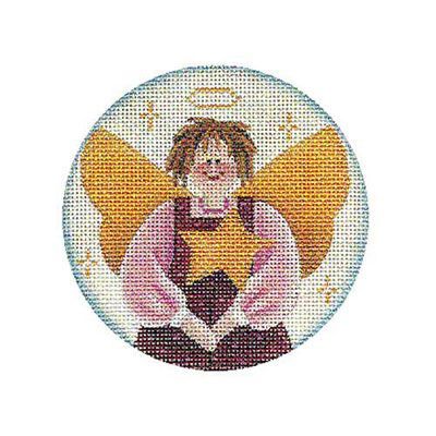 Rebecca Wood Designs Folk Star Angel Needlepoint Canvas