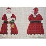 Rebecca Wood Designs Red Santa Topper Needlepoint Canvas