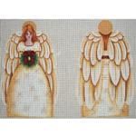 Rebecca Wood Designs Golden Angel Topper Needlepoint Canvas