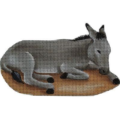 Rebecca Wood Designs Basket-donkey Needlepoint Canvas