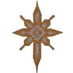 Rebecca Wood Designs Basket-star Needlepoint Canvas