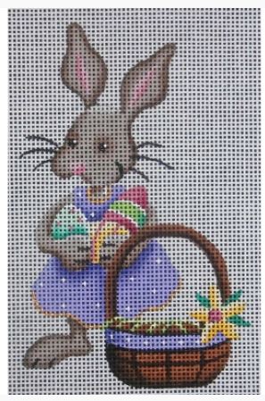Rebecca Wood Designs Arm Full of Easter Eggs Needlepoint Canvas