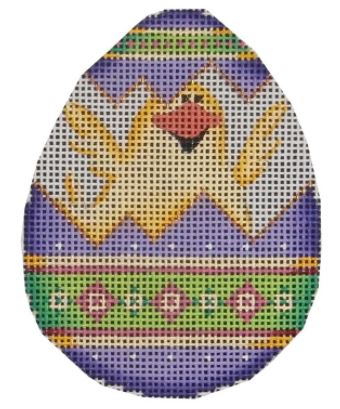 Rebecca Wood Designs Peek A Boo Easter Egg Needlepoint Canvas
