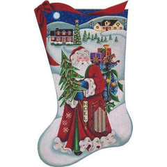 Rebecca Wood Designs Christmas Eve 18M Needlepoint Canvas