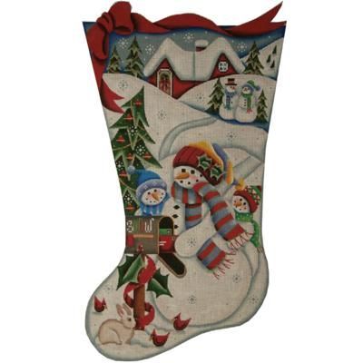 Rebecca Wood Designs Christmas cards 13M Needlepoint Canvas