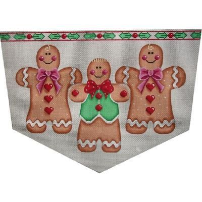 Rebecca Wood Designs Gingerbread trio cuff 13M Needlepoint Canvas