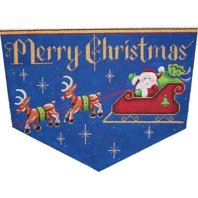 Rebecca Wood Designs Merry Christmas 13M Needlepoint Canvas