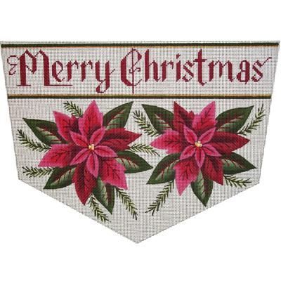 Rebecca Wood Designs Poinsettia Needlepoint Canvas - 13M