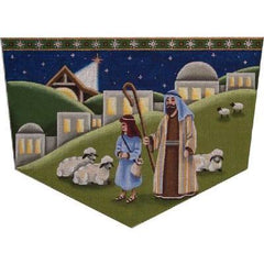 Rebecca Wood Designs Sheperd Nativity 13M Needlepoint Canvas