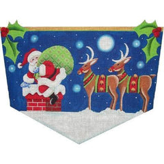Rebecca Wood Designs Down The Chimney Needlepoint Canvas - 13M