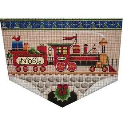 Rebecca Wood Designs Christmas Train 13M Needlepoint Canvas