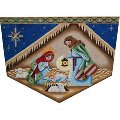 Rebecca Wood Designs Nativity Cuff Needlepoint Canvas - 18M