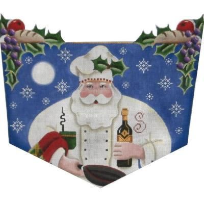 Rebecca Wood Designs Chef Santa 13M Needlepoint Canvas