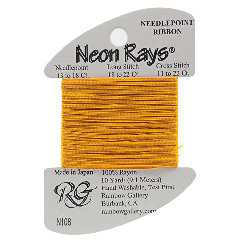 Rainbow Gallery Neon Rays - 108 Yellow Orange