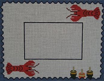 J. Child Designs Lobster Frame Needlepoint Canvas