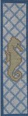 J. Child Designs Seahorse Bookmark Needlepoint Canvas