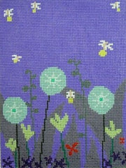 Birds of a Feather Fireflies Needlepoint Canvas