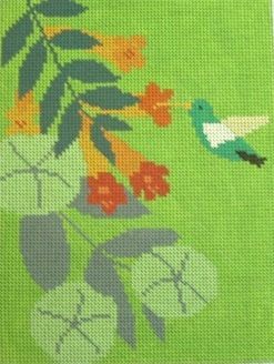 Birds of a Feather Colibri Needlepoint Canvas