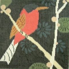 Birds of a Feather Sparrow Needlepoint Canvas
