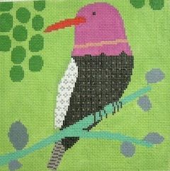Birds of a Feather Kingfisher Needlepoint Canvas