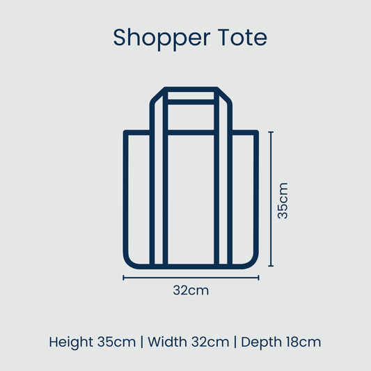 Project Ten Shopper Tote Bag – Multi Stripe