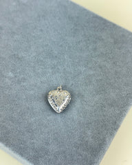 Vintage Sterling Silver Puffy Heart Charms