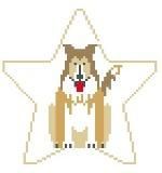 Kathy Schenkel Designs Collie Star with Bone Needlepoint Canvas