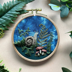 M Creative J Woodland Snail Embroidery Kit