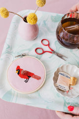 Cotton Clara Cardinal Cross Stitch Kit
