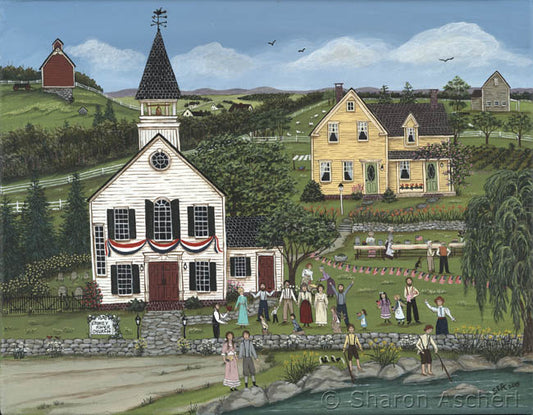 PLD Designs Sharon Ascherl 4th Of July Celebration Needlepoint Canvas
