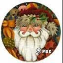 Melissa Shirley Designs Santa Face Orn II Needlepoint Canvas