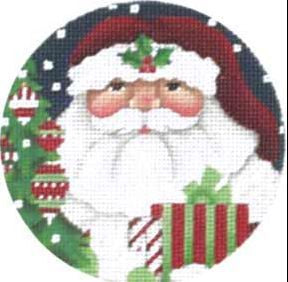 Melissa Shirley Designs Classic Santa Orn Needlepoint Canvas