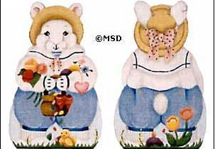 Melissa Shirley Designs Boy Baby Bunny Needlepoint Canvas