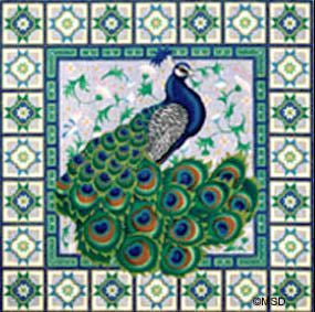 Melissa Shirley Designs Peacock Needlepoint Canvas