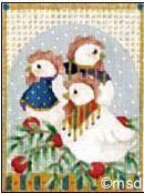 Melissa Shirley Designs French Hens 497-C Needlepoint Canvas
