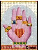 Melissa Shirley Designs Golden Rings 497-E Needlepoint Canvas