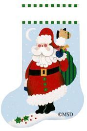 Melissa Shirley Designs Toy Cutie Pie Santa Needlepoint Canvas