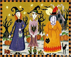Melissa Shirley Designs Witches Promenade Needlepoint Canvas