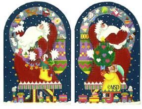 Melissa Shirley Designs Magic Santa Dome Needlepoint Canvas